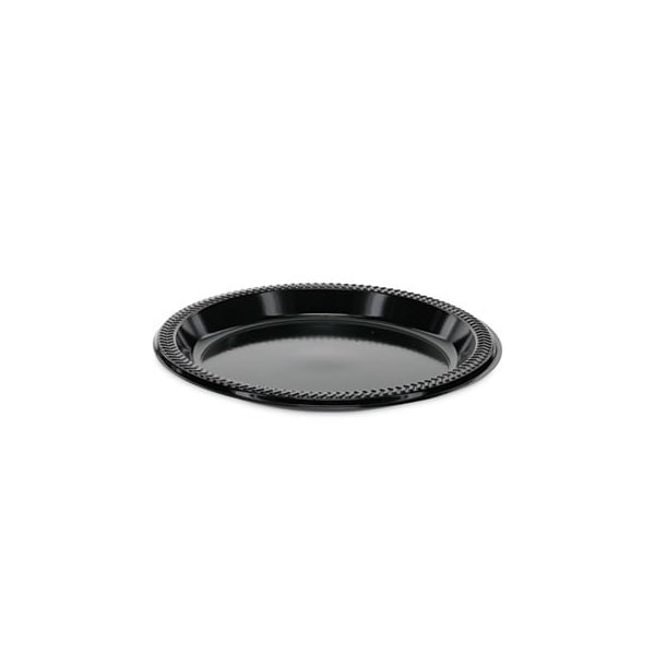 Pactiv Pactiv, PRAIRIEWARE OPS DINNERWARE, PLATE, 8.88in DIAMETER, BLACK, 400/CARTON, PK400 YPI9E - main